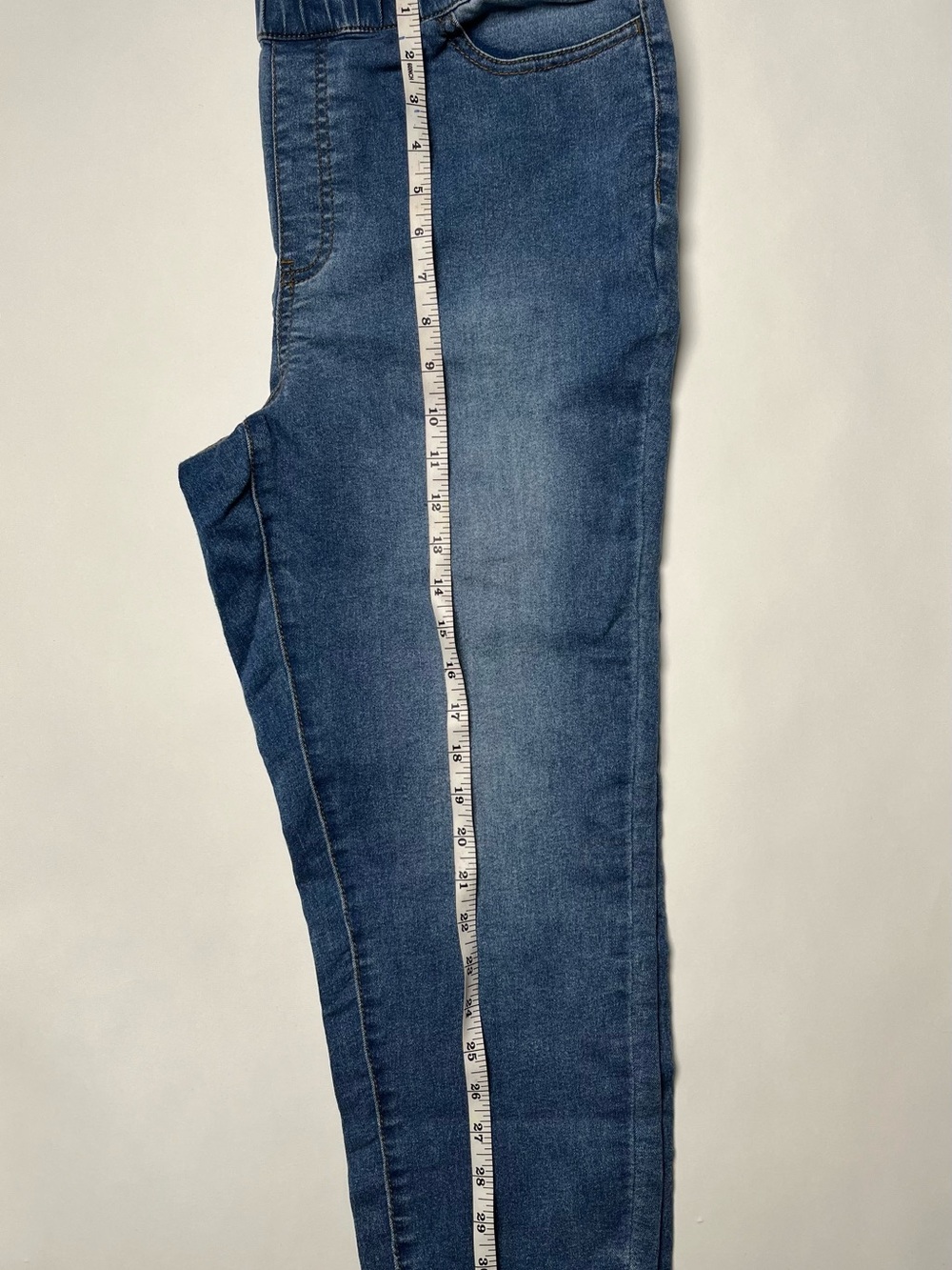 Ellos Blue Elastic Waist Skinny Jeans - Picture 7 of 9